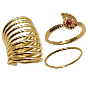 بند انگشتی زنانه کد 1198 مجموعه 3 عددی