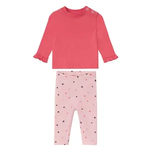 ست تی شرت آستین بلند و شلوار دخترانه لوپیلو مدل ستاره