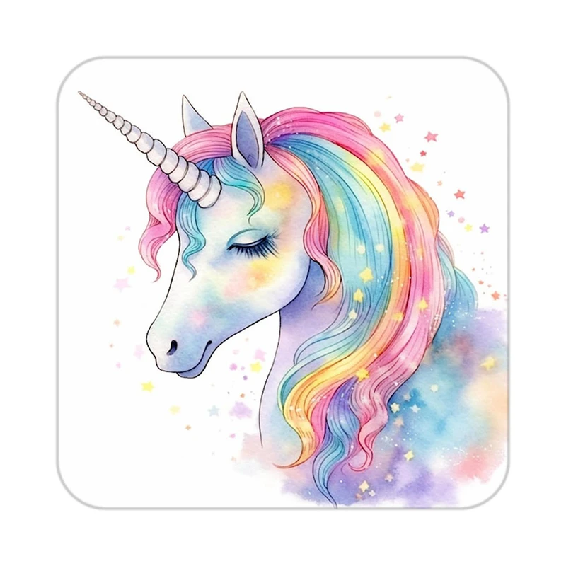 زیر لیوانی کاکتی طرح اسب تک شاخ و یونیکورن مدل mp33432