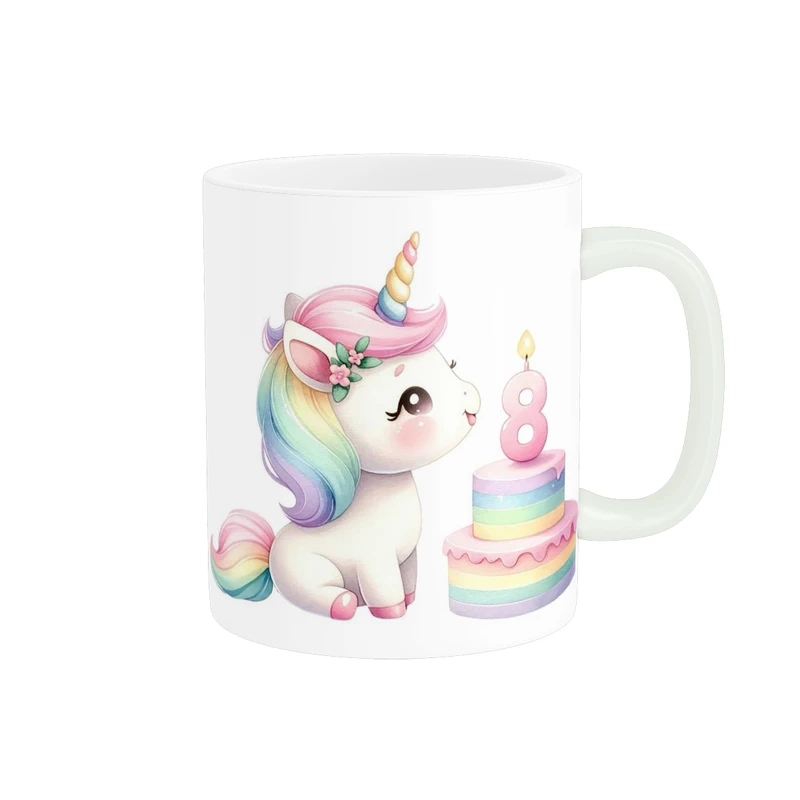 ماگ پاد آفرین طرح اسب تک شاخ کد 4373