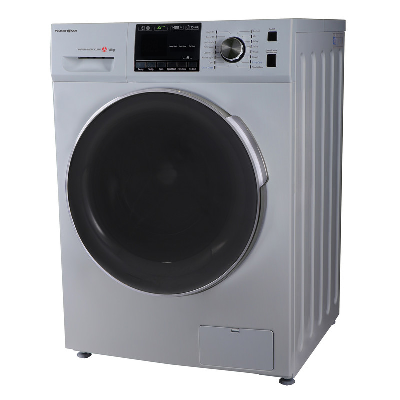 ماشین لباسشویی پاکشوما مدل TFU - 84431 WT ظرفیت 8 کیلوگرم