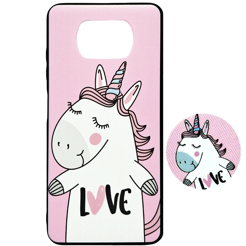 کاور مدل تک شاخ لاو مناسب برای گوشی موبایل شیائومی Poco X3 / X3pro به همراه پاپ سوکت