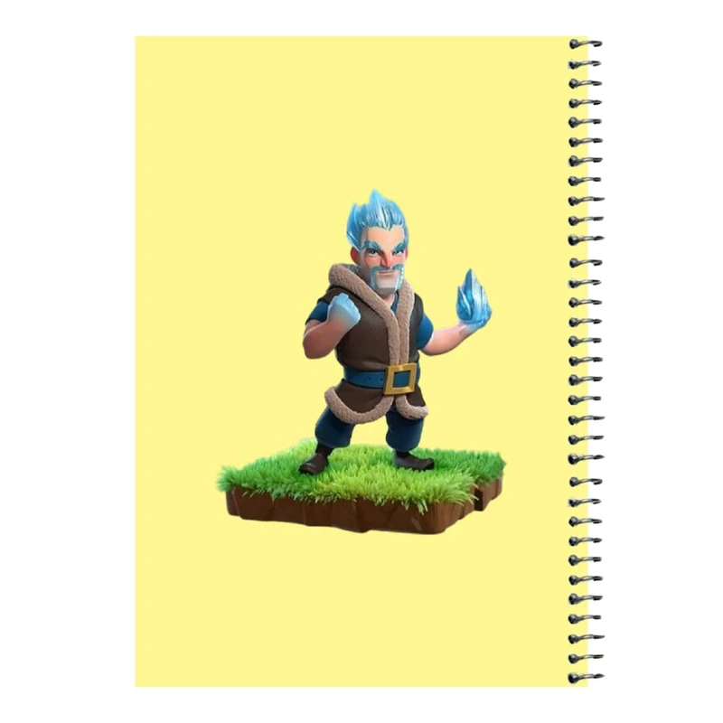 دفتر مشق 80 برگ اس جی مدل کلش رویال کد 15