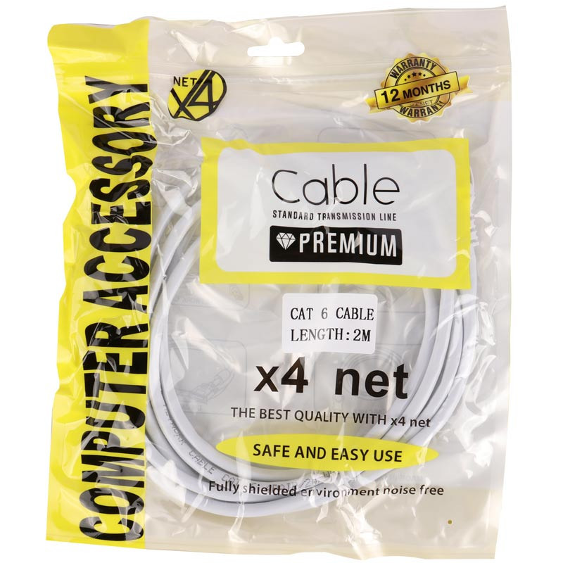 کابل شبکه Cat6 ایکس 4 نت مدل PREMIUM