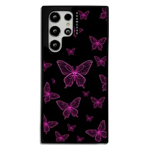 AKAM AMC-WSGS22U-BUTTERFLY-22 Cover For Samsung Galaxy S22 Ultra