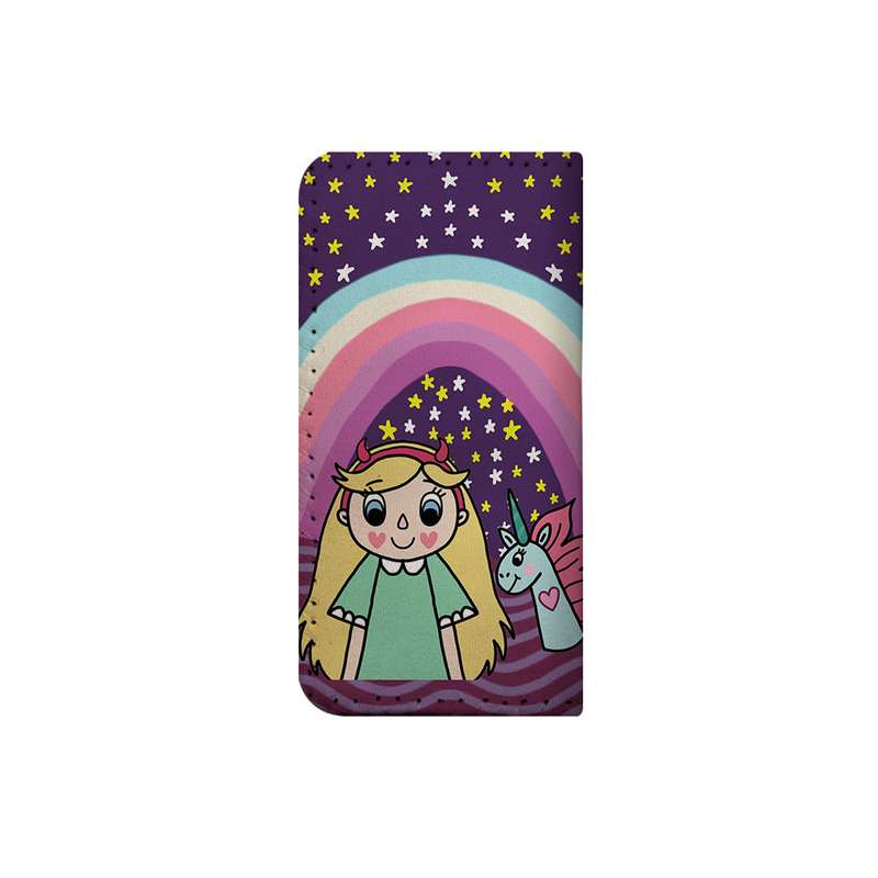 کیف پول چرمی ترمه طراحان ایده مدل دختر و رنگین کمان کد prs057