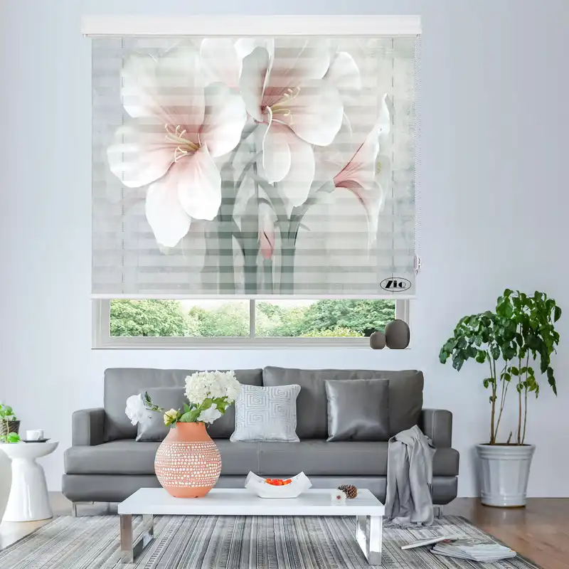 پرده زبرا زیو مدل 3D-1070 سایز 150x200 سانتی متر