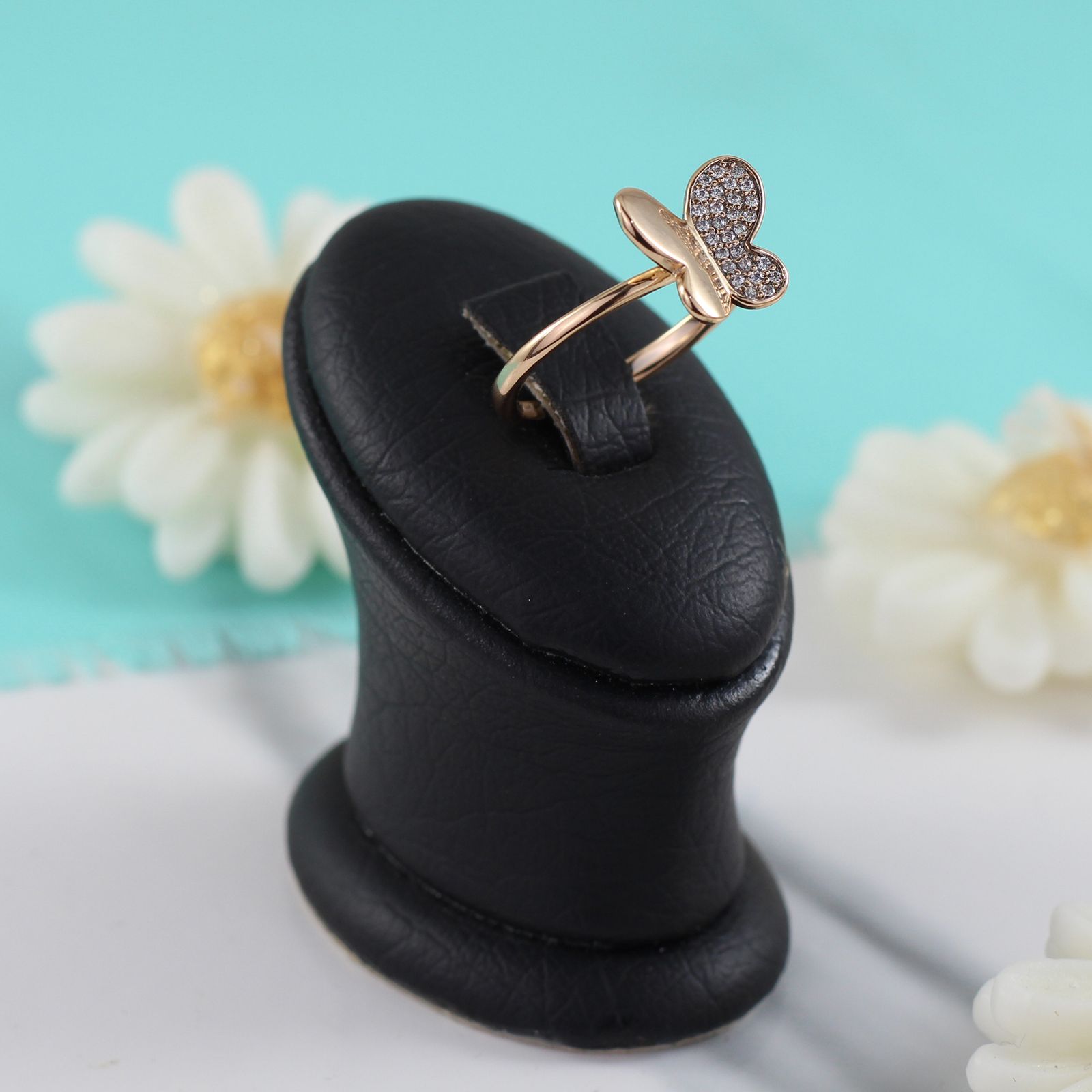 انگشتر زنانه ژوپینگ مدل پروانه کد L399 -  - 4