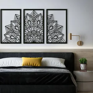 دیوارکوب مدل نیم گل مجموعه 3 عددی