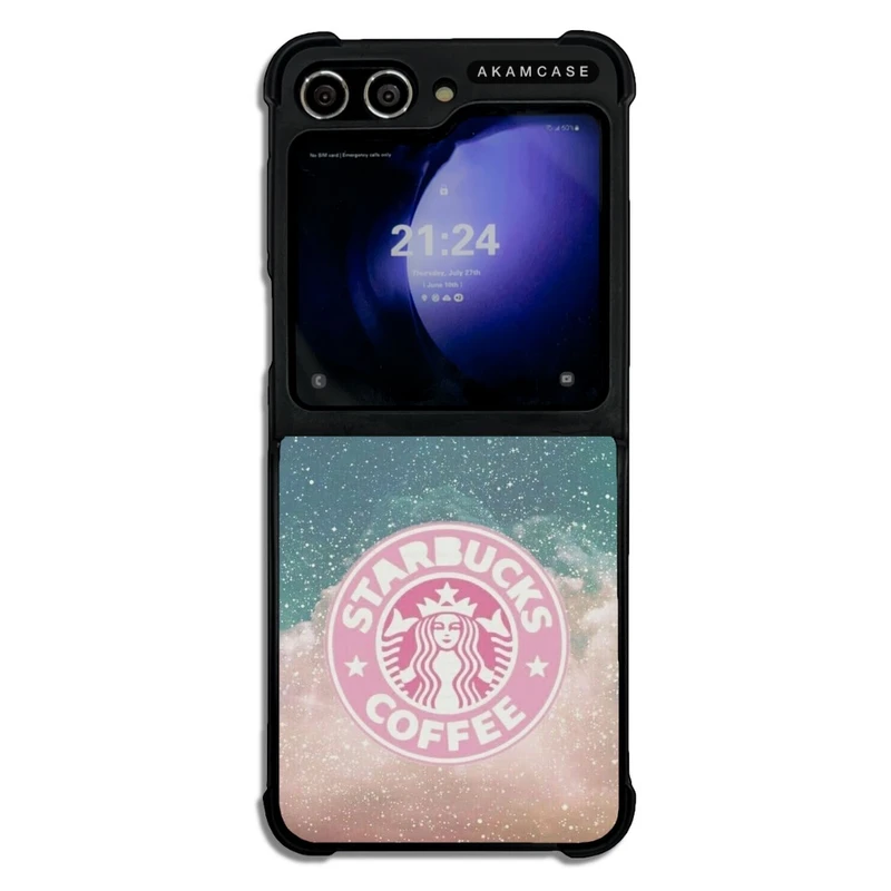 کاور آکام مدل AMC-WSGZFLIP5-STARBUCKS-28 مناسب برای گوشی موبایل سامسونگ Galaxy Z Flip 5