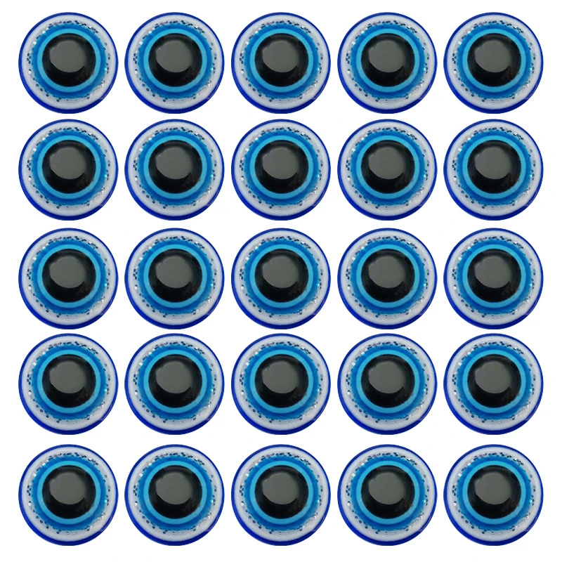 مهره ساخت زیورآلات مدل چشم و نظر تخت کد MC14 بسته 25 عددی