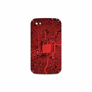 MAHOOT Red Printed Circuit Board Cover Sticker for BlackBerry Classic