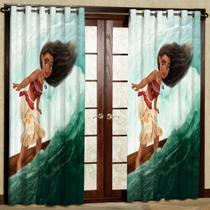 پرده کودک مدل کارتونی هازان پانچی کد2159 سایز 140x200 سانتی متر