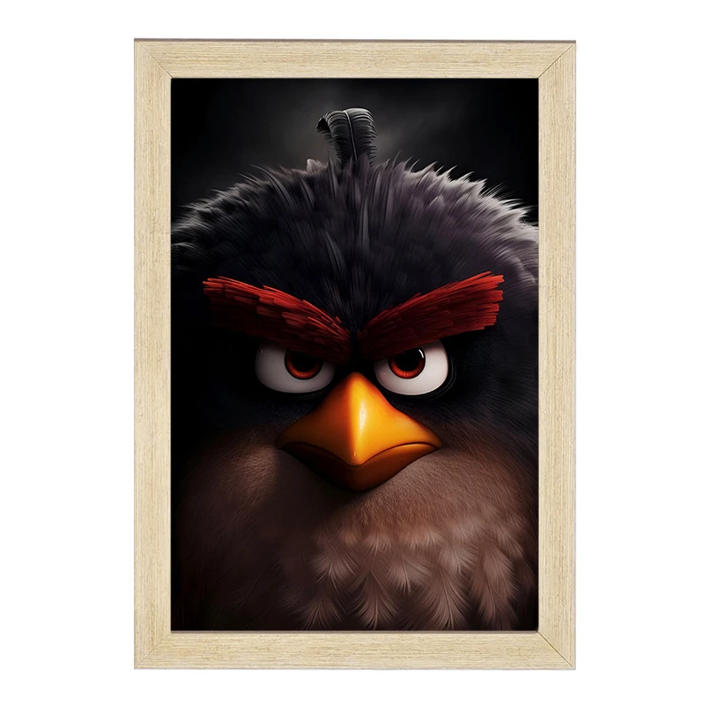 تابلو خندالو مدل پرندگان خشمگین (Angry Birds) کد F5524