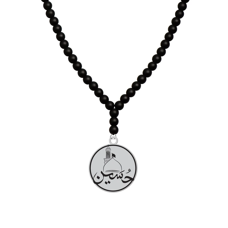 گردنبند هایکا طرح مذهبی گنبد حرم امام حسین کد a.h 1152