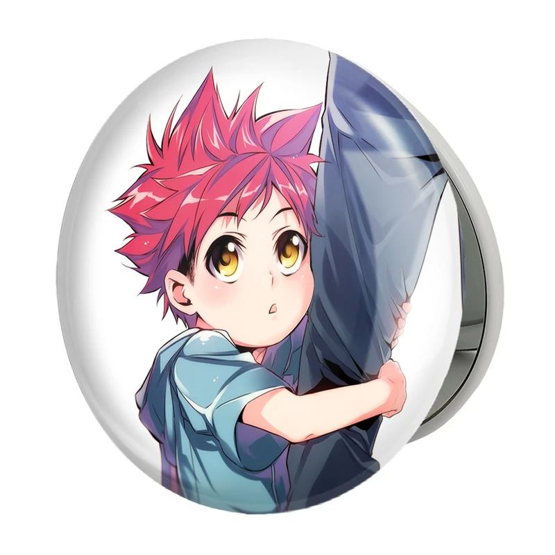 آینه جیبی خندالو طرح سوما انیمه جنگ غذاها Food Wars مدل تاشو کد 16991 