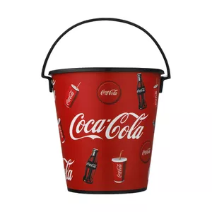 سطل زباله فرش کیپس طرح کوکا کولا مدل دسته دار
