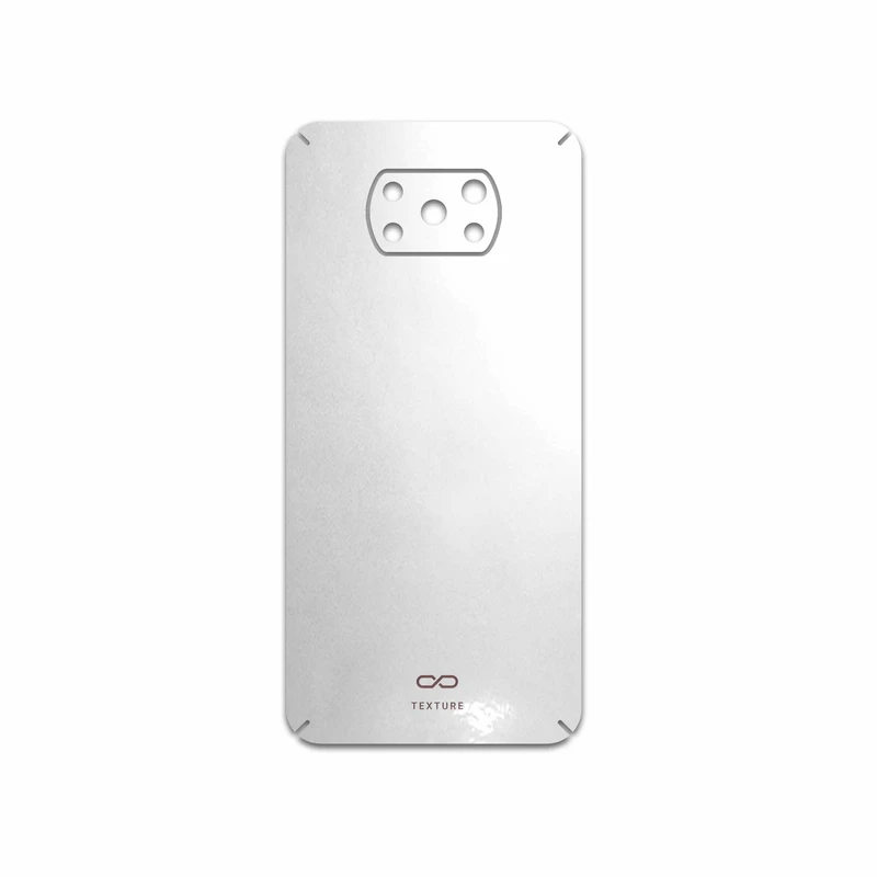 برچسب پوششی ماهوت مدل Metallic-White مناسب برای گوشی موبایل شیائومی Poco X3 Pro