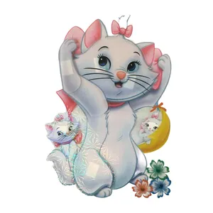 استیکر دیواری کودک مدل گربه کد 2