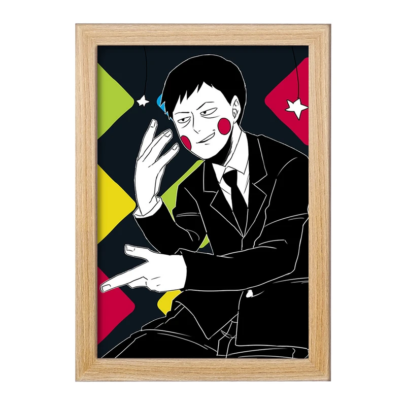 تابلو خندالو مدل شییکو انیمه موب سایکو Mob Psycho 100 کد 24442