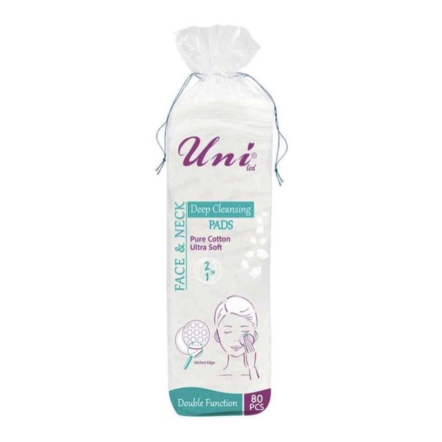 پد آرایشی یونی لد مدل PURE CoTTON بسته 80 عددی - - 1