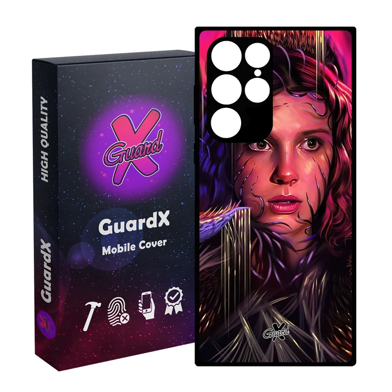 کاور گارد ایکس طرح Stranger Things مدل Glass10462 مناسب برای گوشی موبایل سامسونگ Galaxy S23 Ultra