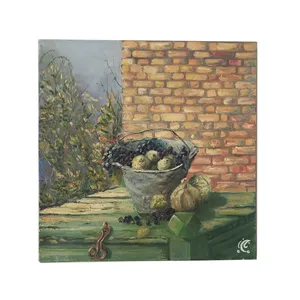 تابلو نقاشی رنگ روغن طرح طبیعت بیجان کد M016