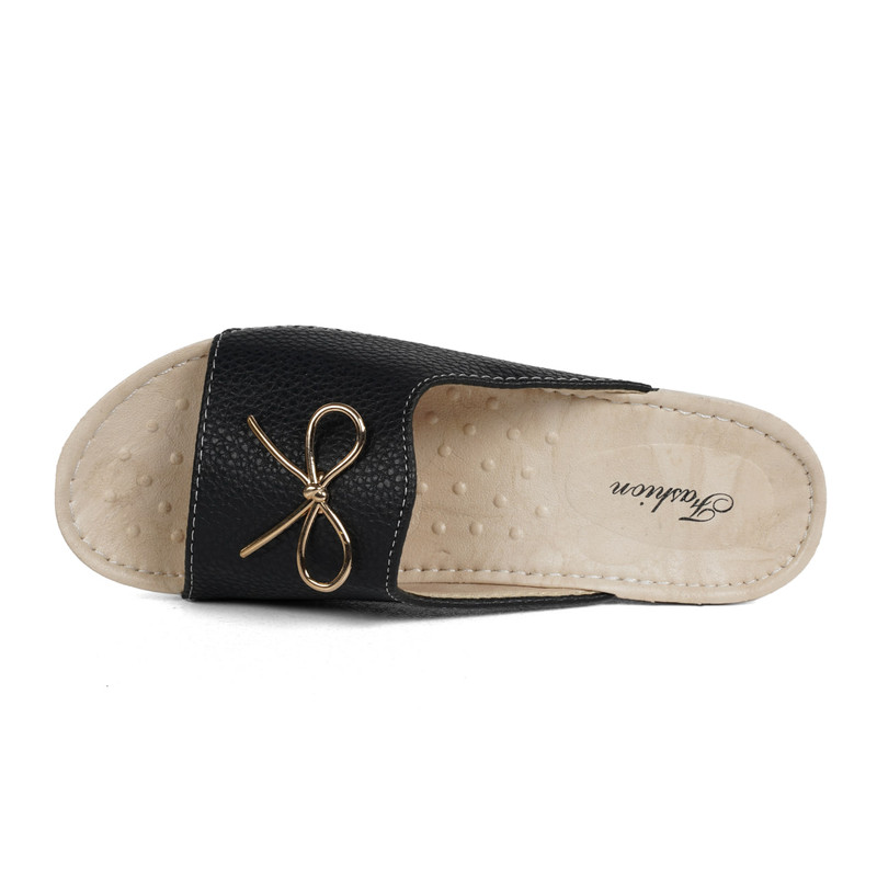 دمپایی زنانه نیکتا مدل L32 رنگ مشکی