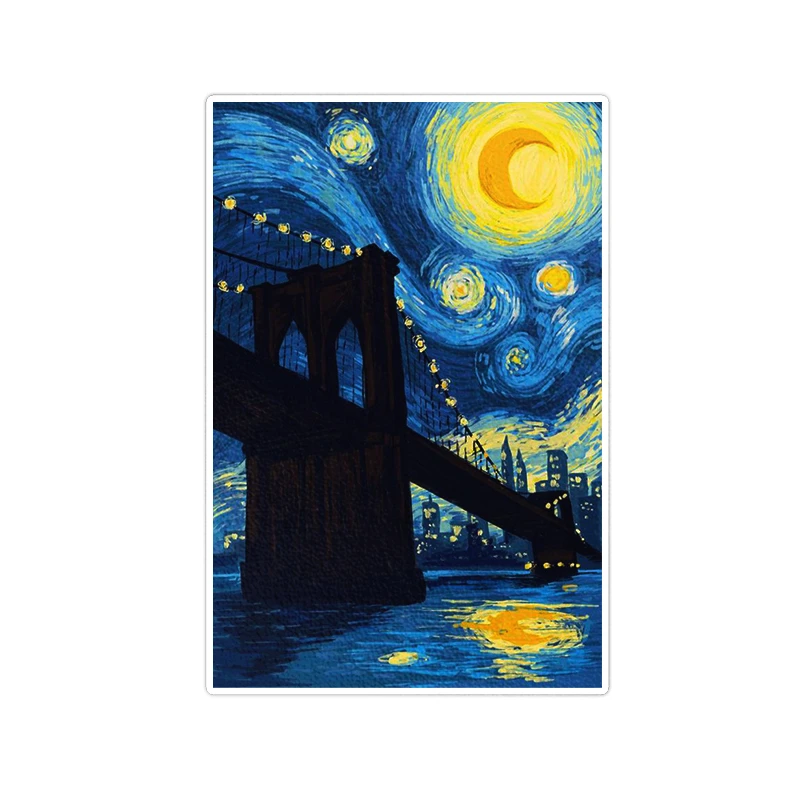  استیکر لپ تاپ ویندی دیزاین طرح ونگوگ مدل 1434