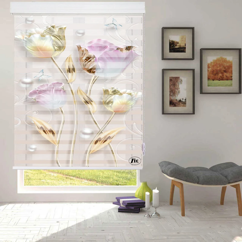 پرده زبرا زیو مدل 3D-1155 سایز 100x280 سانتی متر