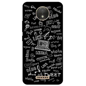 Megafone Social Media 1898 Cover For Motorola Moto C