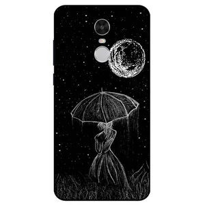 Megafone Girl and Moon 1369 Cover For Xiaomi Redmi Note 4