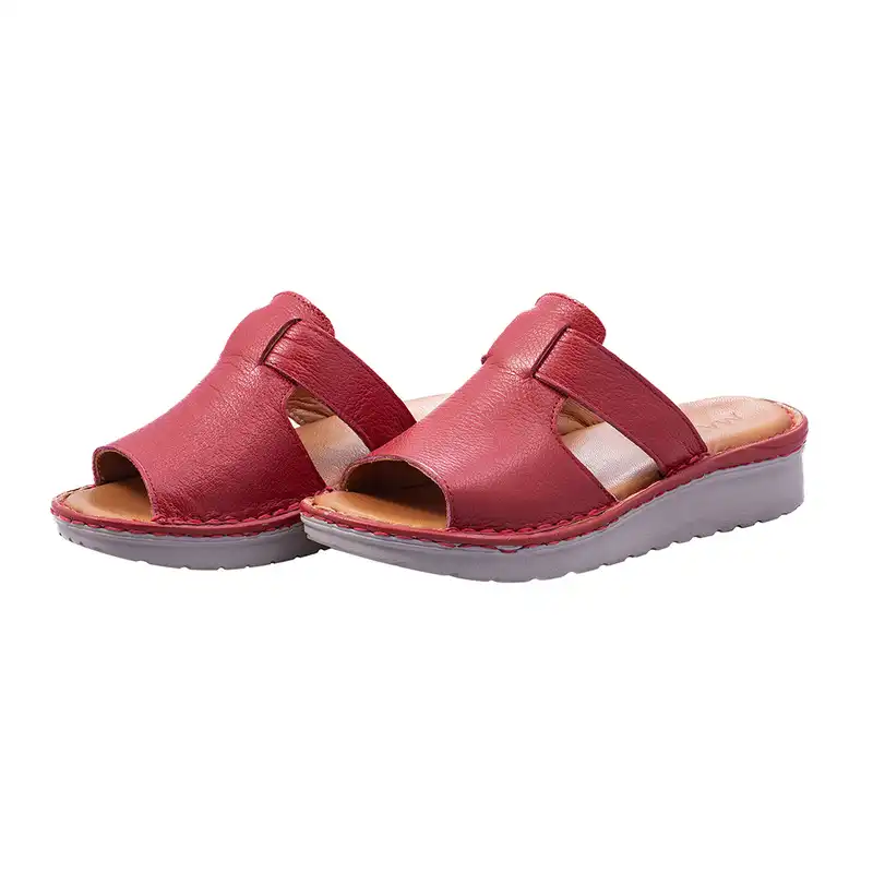 دمپایی زنانه ماکسیم مدل کمند رنگ قرمز