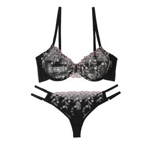 ست شورت و سوتین زنانه برتا مدل توری کد 2020WP