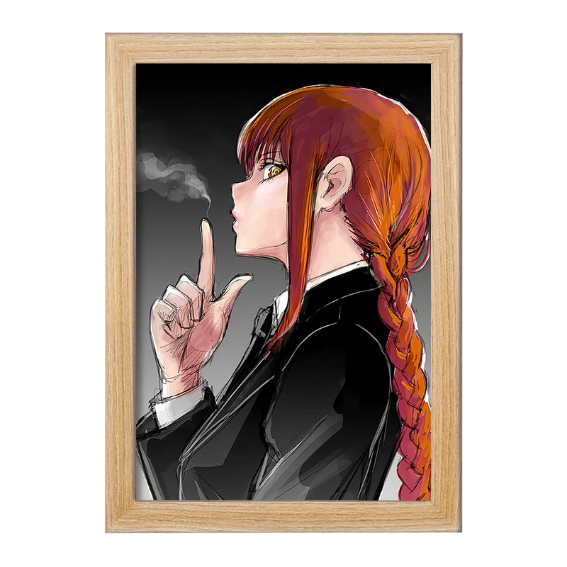 تابلو خندالو مدل ماکیما انیمه مرد اره ای Chainsaw Man  کد 17988