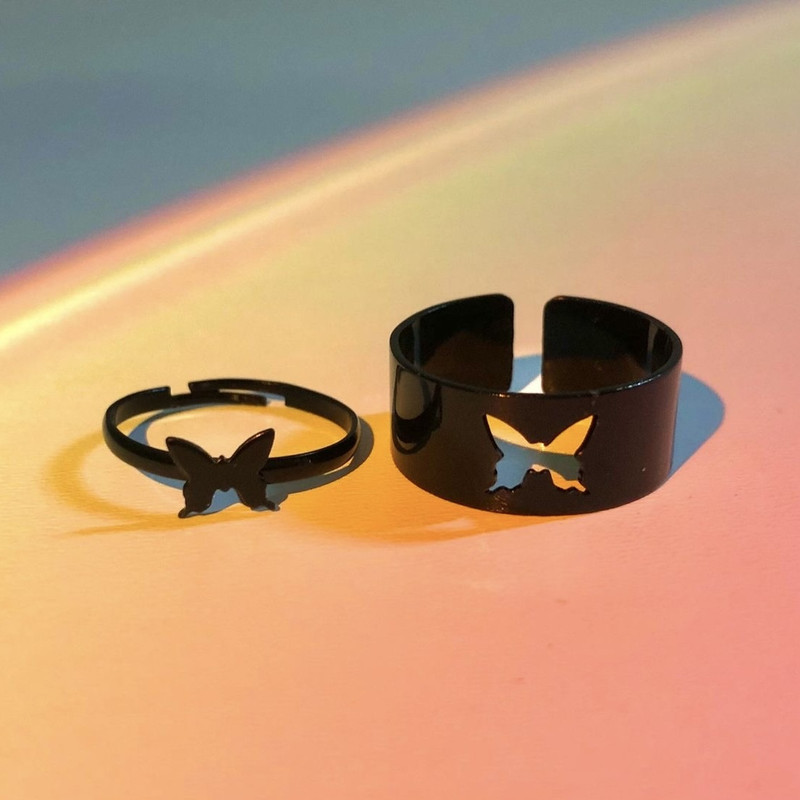 ست انگشتر زنانه و مردانه مدل پروانه ست انگشتر زنانه و مردانه مدل پروانه