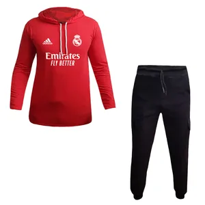 ست تی شرت کلاه دار و شلوار مردانه مدل رئال کد 4011