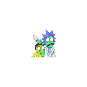 استیکر تزئینی موبایل و تبلت لولو مدل سریال RICK AND MORTY کد 39
