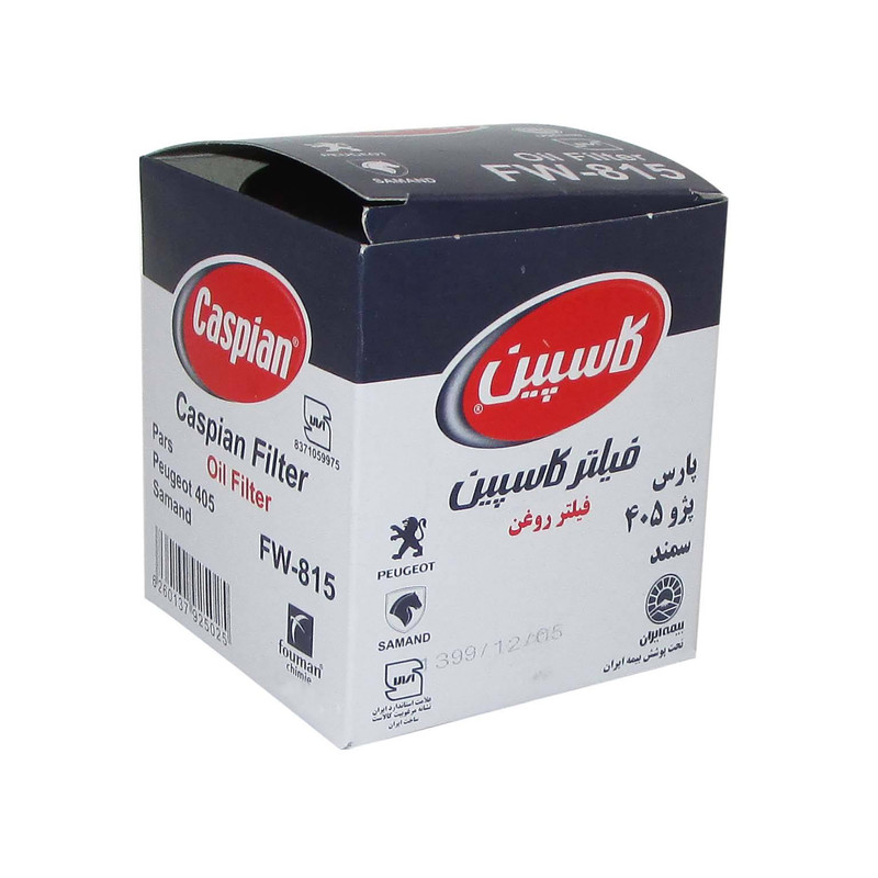 فیلتر هوا خودرو کاسپین مدل 3137815 به همراه فیلتر روغن کاسپین مناسب برای پژو پارس