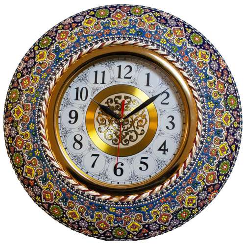ساعت دیواری میناکاری کد 35