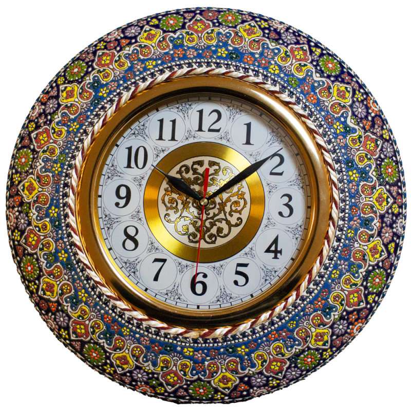 ساعت دیواری میناکاری کد 35