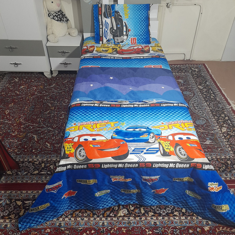 روکش لحاف مدل ماشین  niki11 یکنفره سایز 220×160 سانتی متر