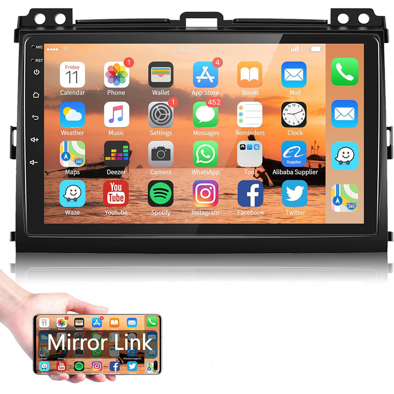 پخش کننده تصویری خودرو مدل Burmester مناسب برای پرادو