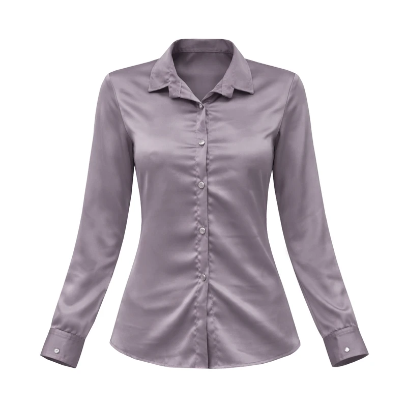 شومیز آستین بلند یقه برگردان زنانه مدل NN23