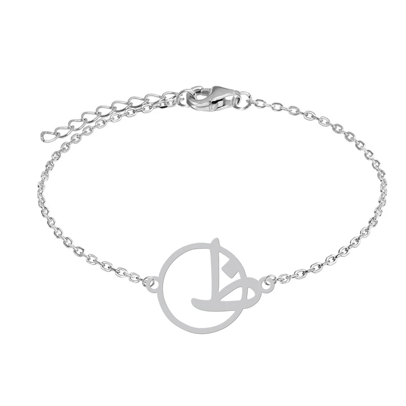 دستبند زنجیری زنانه هایکا مدل حرف ظ کد z.dh128