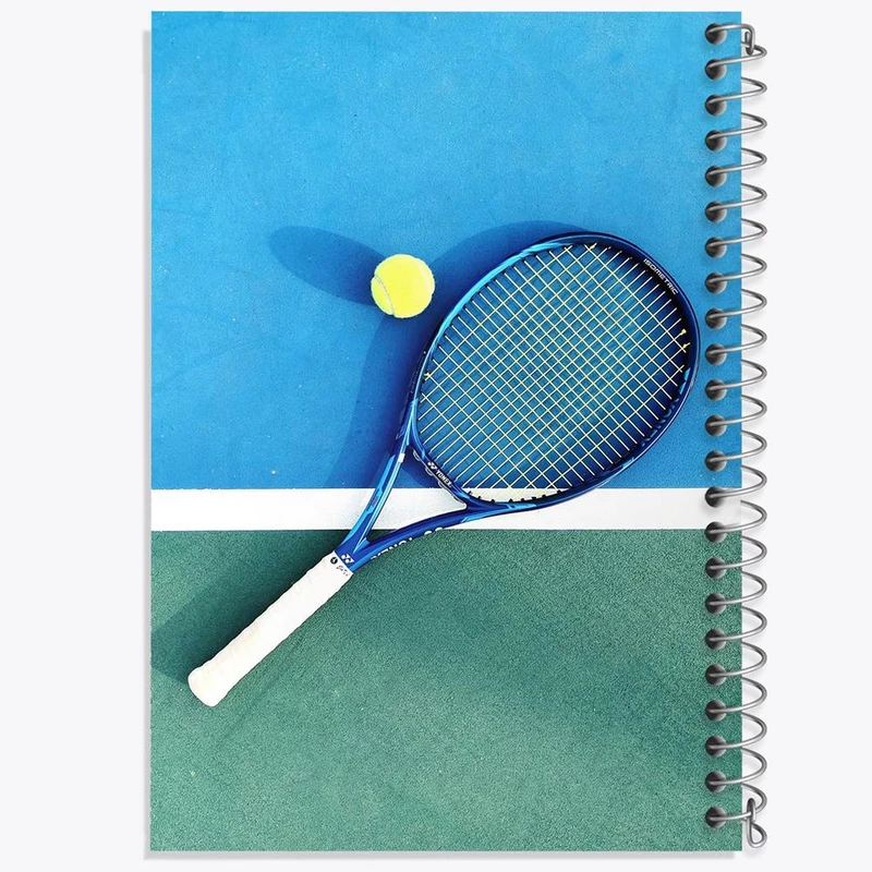 دفتر ژورنال نویسی 50 برگ خندالو مدل نقطه ای طرح تنیس Tennis کد 14601