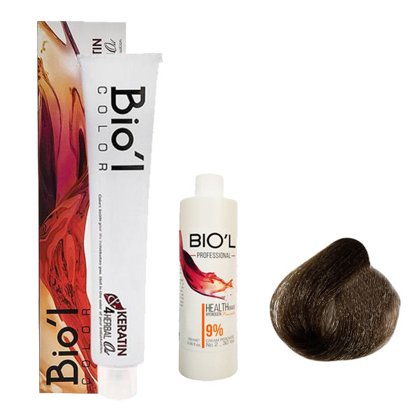 کیت رنگ مو بیول سری NATURAL شماره 4.0 حجم 100 میلی لیتر رنگ قهوه ای متوسط