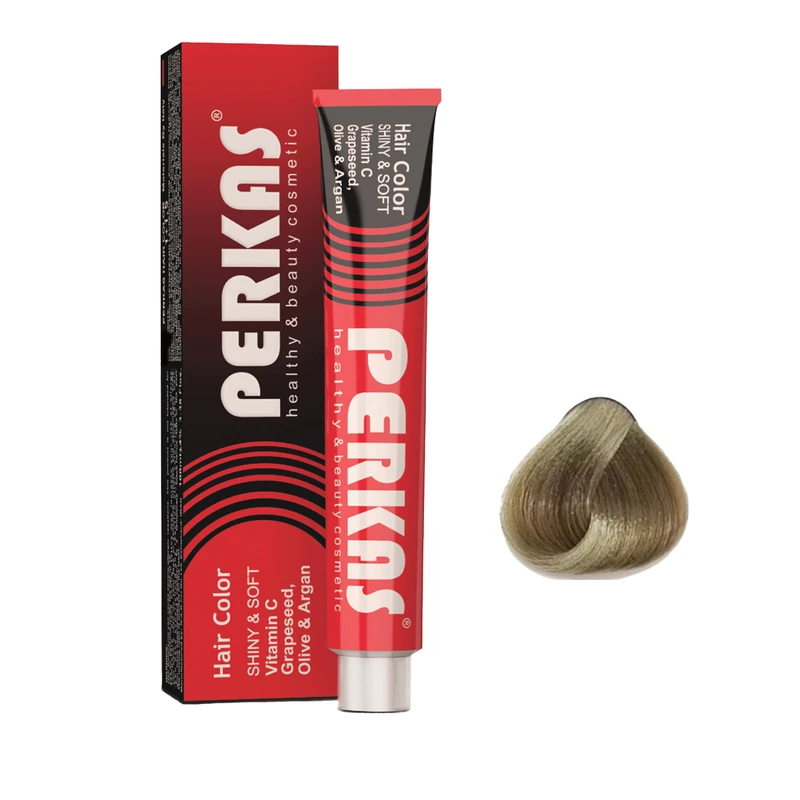 رنگ مو پرکاس شماره M7 حجم 100 میلی‌لیتر رنگ بلوند زیتونی روشن