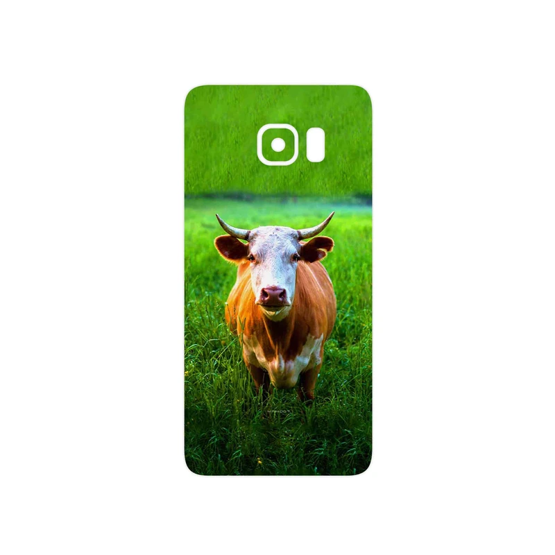 برچسب پوششی ماهوت مدل Cow مناسب برای گوشی موبایل سامسونگ Galaxy S6 Edge