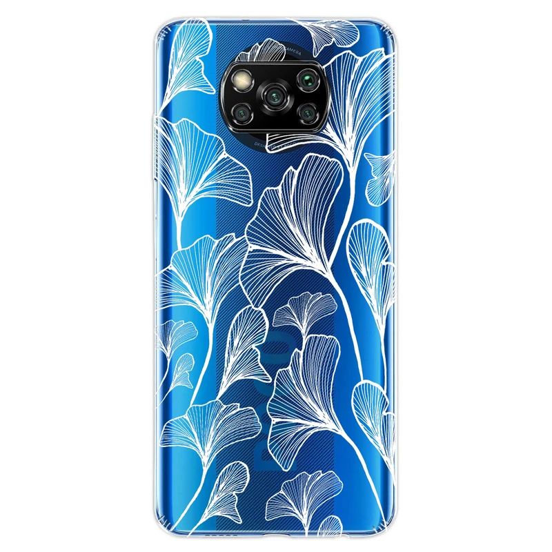 کاور مگافون طرح برگ مدل C51-W مناسب برای گوشی موبایل شیائومی Poco X3 / X3  NFC / X3 Pro